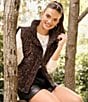 Anna & Ava Leopard Quilted Vest, Color:Leopard - Image 6