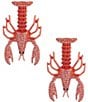 Anna & Ava Lobster Resort Rhinestone Drop Earrings - Image 1