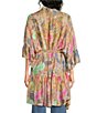 Anna & Ava Long Ruffled Floral Kimono - Image 2