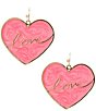 Anna & Ava Love Heart Drop Earrings - Image 1