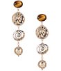 Anna & Ava Mixed Coin Drop Earrings, Color:Multi - Image 1