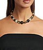 Anna & Ava Mixed Media Beaded Collar Necklace - Image 1