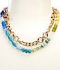 Anna & Ava Mixed Media Resort Short Multi Strand Chain Necklace Set - Image 1