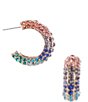 Anna & Ava Multi Color Pave Hoop Earrings,All Products : American Fashion Style Bags On Sale