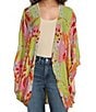 Anna & Ava Multi Tropical Print Kimono, Color:Multi - Image 1