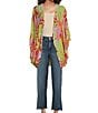 Anna & Ava Multi Tropical Print Kimono, Color:Multi - Image 3