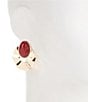 Anna & Ava Organic Circle Stone Drop Earrings - Image 2