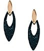Anna & Ava Pave Drop Earrings - Image 1