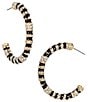 Anna & Ava Pave Stripe Hoop Earrings - Image 1