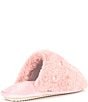 Color:Pave Mauve - Image 2 - Pearl and Rhinestone Faux Fur Slippers