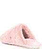 Color:Pave Mauve - Image 3 - Pearl and Rhinestone Faux Fur Slippers