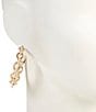 Anna & Ava Pearl Oval Link Hoop Earrings - Image 2