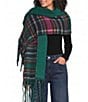 Anna & Ava Plaid Fringe Scarf Wrap - Image 1