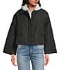 Anna & Ava Quilted Jacket with Removable Hoodie Dickey Jacket, Color:Grey - Image 3