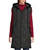 Anna & Ava Quilted Vest, Color:Black - Image 1