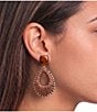 Anna & Ava Resin Post Rafia Thread Wrap Drop Statement Earrings - Image 4