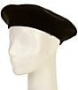 Anna & Ava Solid Basic Beret Hat, Color:Black - Image 1