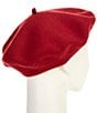 Anna & Ava Solid Basic Beret Hat, Color:Red - Image 2