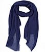 Color:Navy - Image 1 - Solid Oblong Scarf