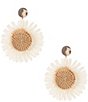 Anna & Ava Statement Raffia Flower Drop Earrings,All Products : American Fashion Style Bags On Sale