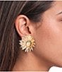 Anna & Ava Sunflower Stud Earrings - Image 2