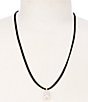 Anna & Ava Teardrop CZ Cord Short Pendant Necklace - Image 1