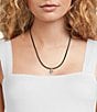 Anna & Ava Teardrop CZ Cord Short Pendant Necklace - Image 2