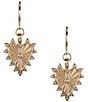 Anna & Ava Textured Heart Hoop Earrings - Image 1