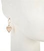 Anna & Ava Textured Heart Hoop Earrings - Image 2