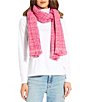 Anna & Ava Textured Jacquard Scarf Wrap, Color:Pink - Image 1