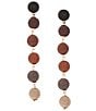 Anna & Ava Thread Wrapped Ball Linear Earrings, Color:Brown - Image 1