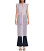 Anna & Ava Tufted Swiss Dot Tie Front Tunic - Image 2