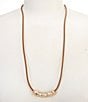 Anna & Ava Twisted Bar Cord Statement Necklace - Image 1
