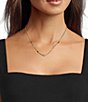 Anna & Ava Waterproof Bar & Stone Collar Necklace - Image 2