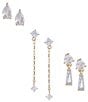 Anna & Ava Waterproof Rhinestone Stud Earring Set - Image 1