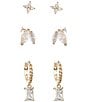 Anna & Ava Waterproof Cubic Zirconia Trio Earring Set - Image 1