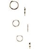 Anna & Ava Waterproof Delicate Hoop Earring Set - Image 1