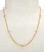 Anna & Ava Waterproof Delicate Pave Link Collar Necklace - Image 1