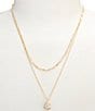 Anna & Ava Waterproof Delicate Short Multi Strand Teardrop Pendant Necklace - Image 1