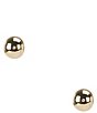 Anna & Ava Waterproof Gold Ball Stud Earrings, Color:Gold - Image 1