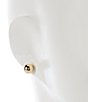 Anna & Ava Waterproof Gold Ball Stud Earrings, Color:Gold - Image 2