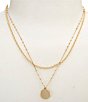 Anna & Ava Waterproof Layered Disk Short Multi-Strand Necklace - Image 1
