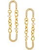 Anna & Ava Waterproof Link Oval Drop Earrings - Image 1