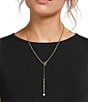 Anna & Ava Waterproof Link Pearl Y-Necklace - Image 2