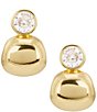 Anna & Ava Waterproof Stone Metal Stud Earrings - Image 1