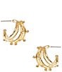 Anna & Ava Waterproof Studded Hoop Earrings - Image 1