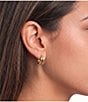 Anna & Ava Waterproof Studded Hoop Earrings - Image 2