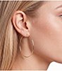 Anna & Ava Waterproof Thin Large Hoop Earrings - Image 2
