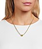 Anna & Ava Waterproof Triple Ring Delicate Chain Necklace - Image 2