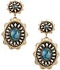 Anna & Ava Western Double Oval Drop Earrings - Image 1